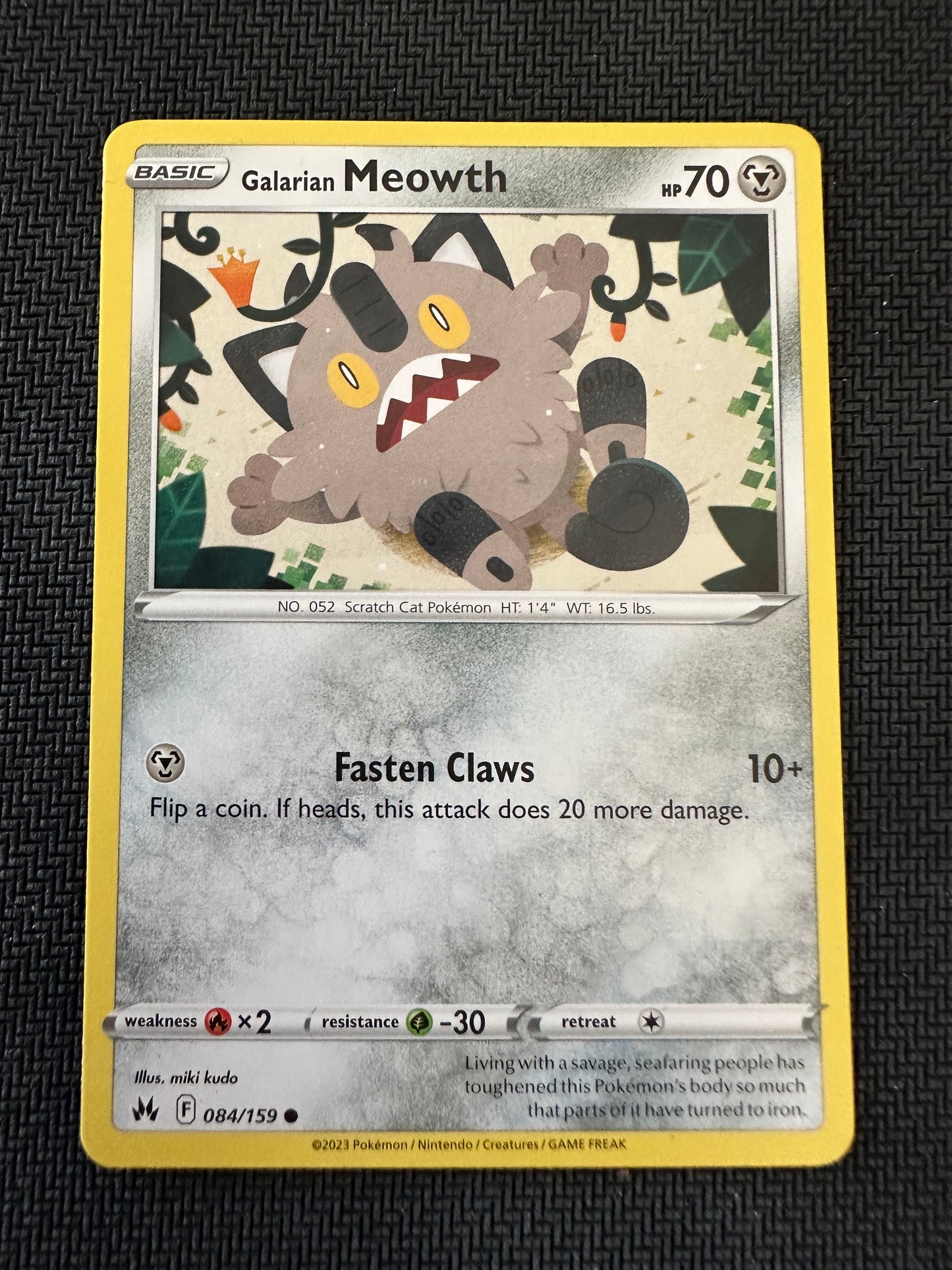 #84 Meowth Crown Zenith Sun & Moon Pokemon