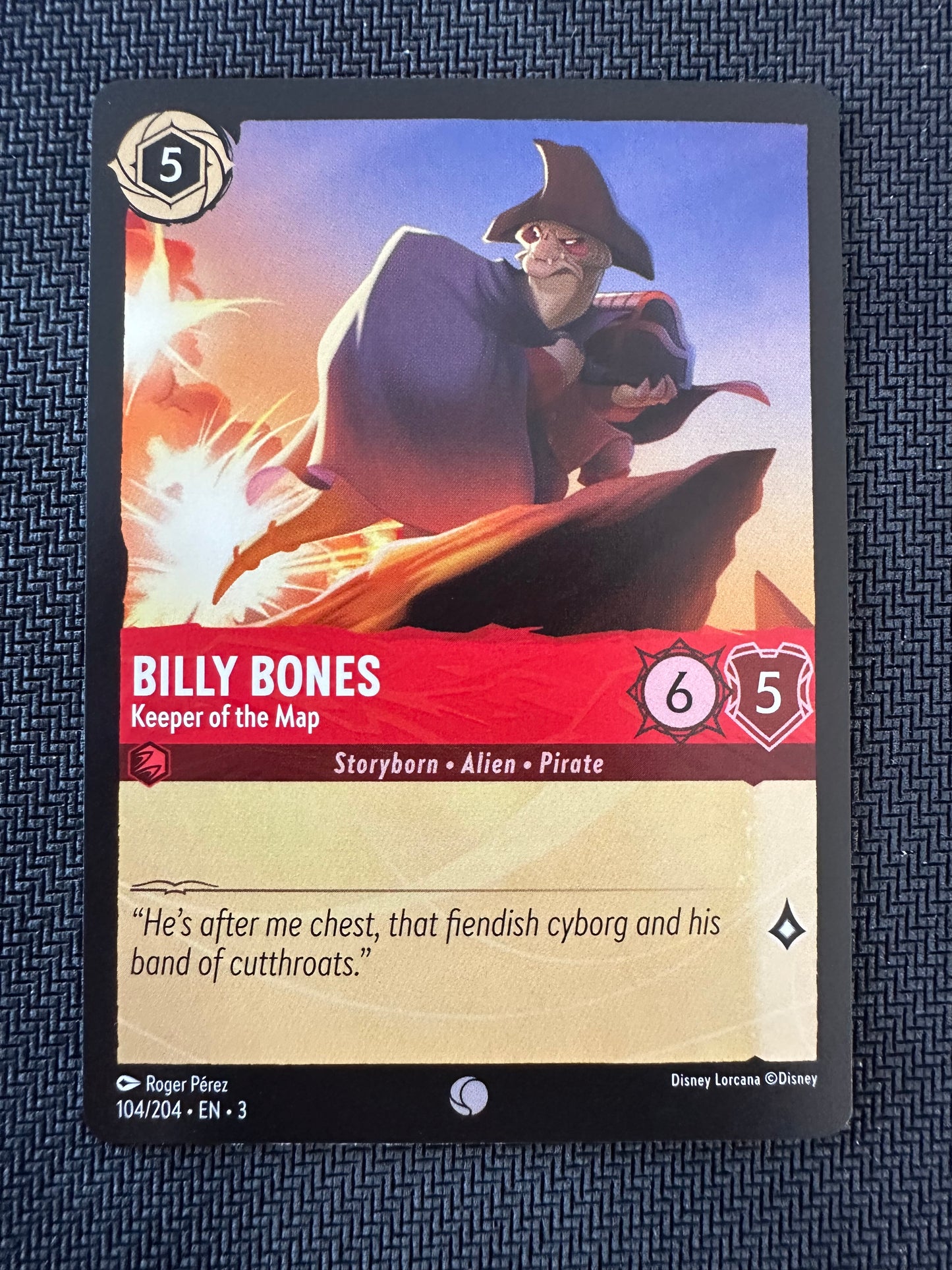 #104 Billy Bones Disney Lorcana Into the Inklands