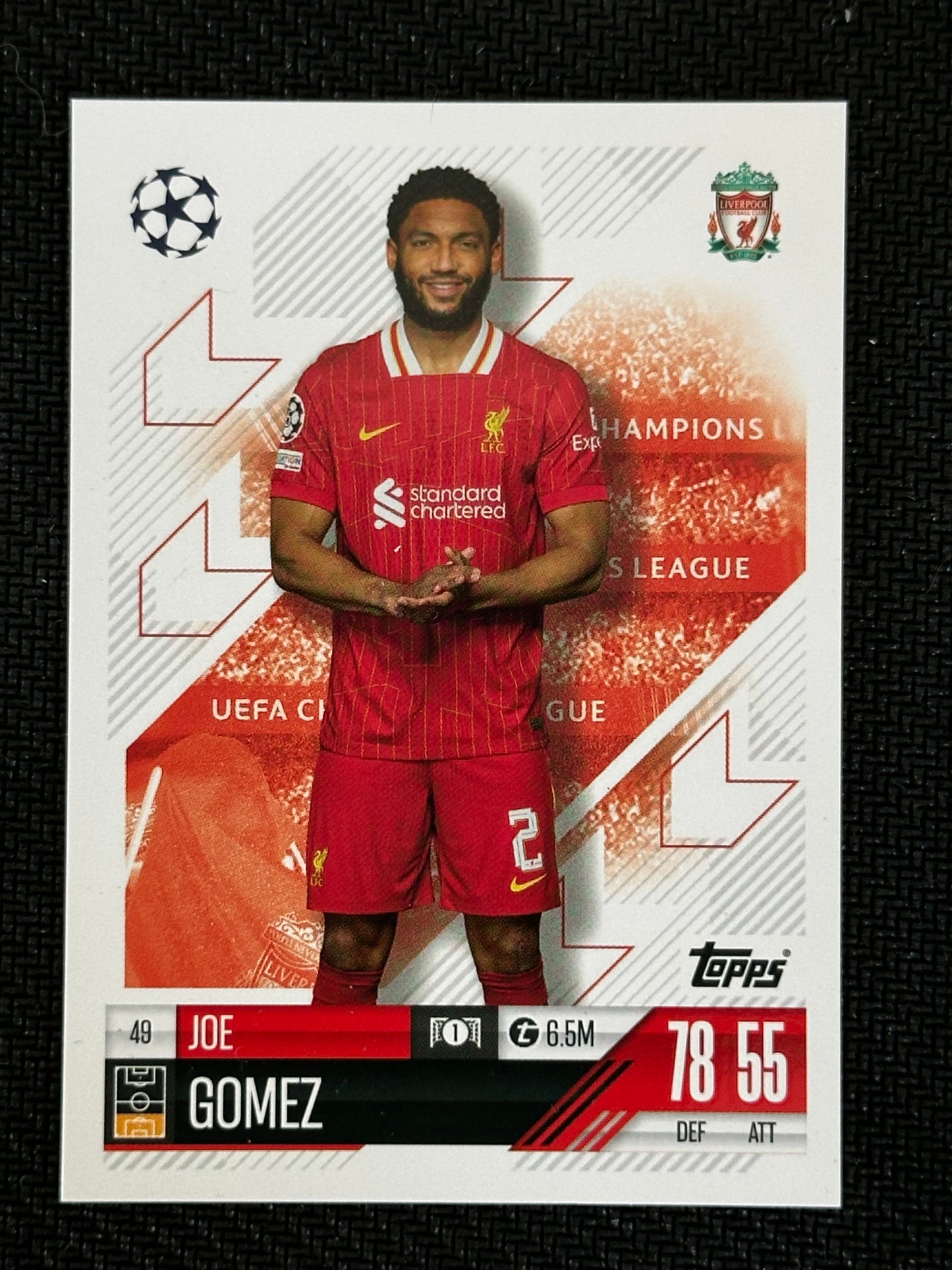 Joe Gomez #49 Match Attax 24/25