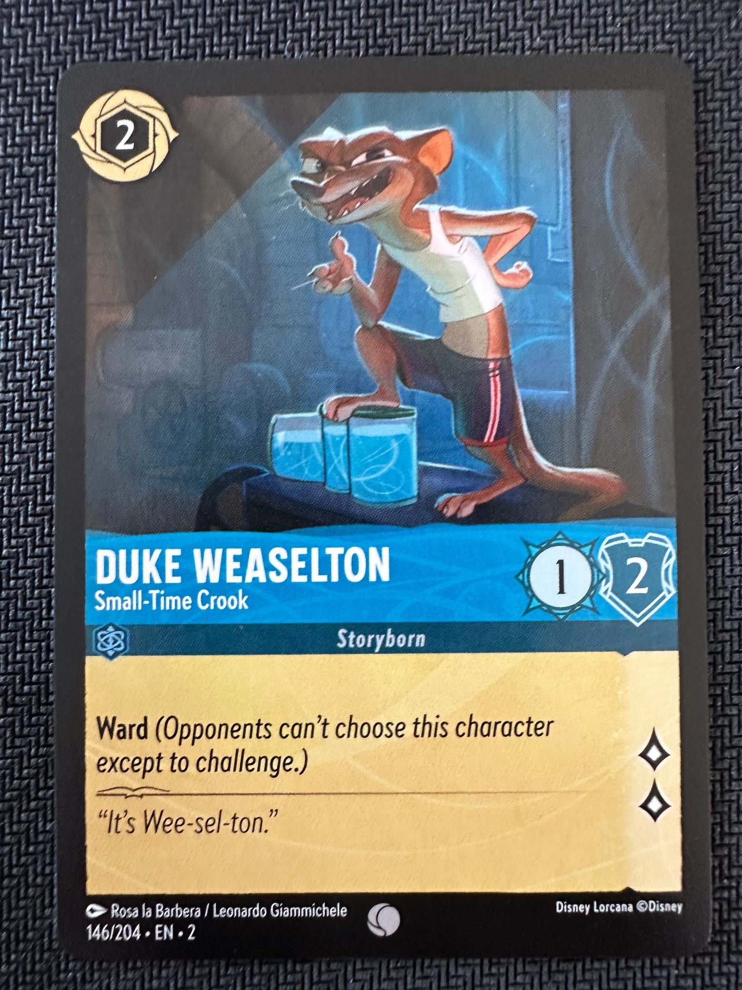 #146 Duke Weaselton Disney Lorcana Rise of the Floodborn
