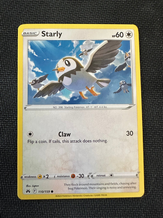 #110 Starly Crown Zenith Sun & Moon Pokemon
