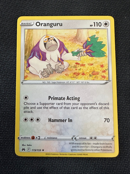 #119 Oranguru Crown Zenith Sun & Moon Pokemon