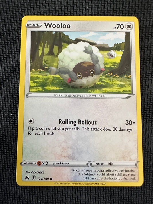 #121 Wooloo Crown Zenith Sun & Moon Pokemon