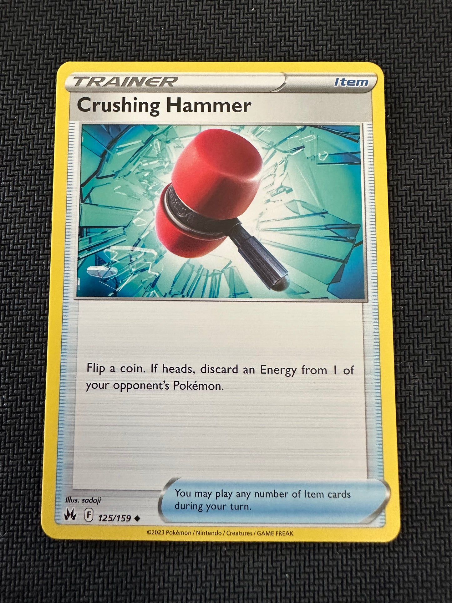 #125 Crushing Hammer Crown Zenith Sun & Moon Pokemon