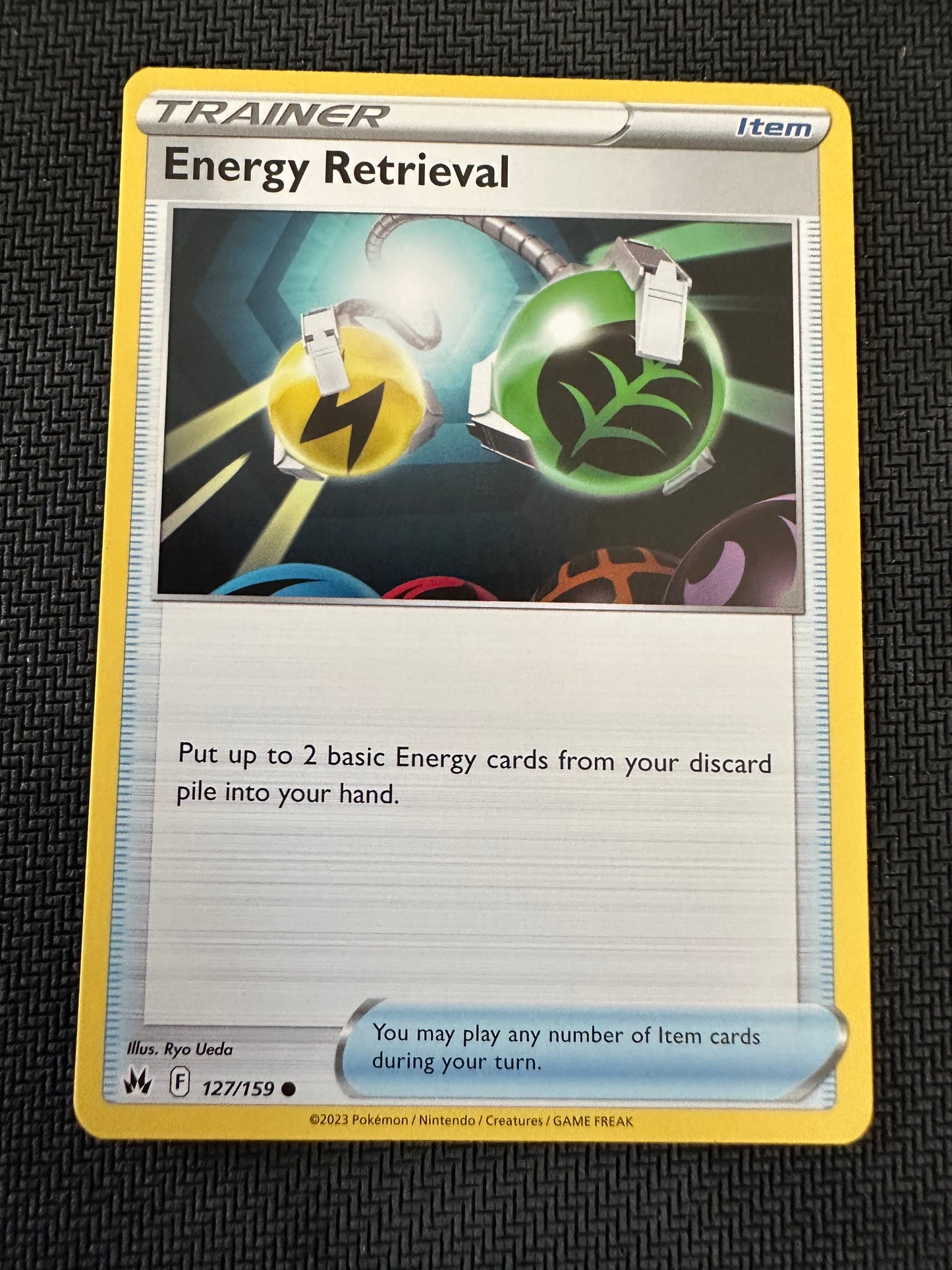 #127 Energy Retrieval Crown Zenith Sun & Moon Pokemon