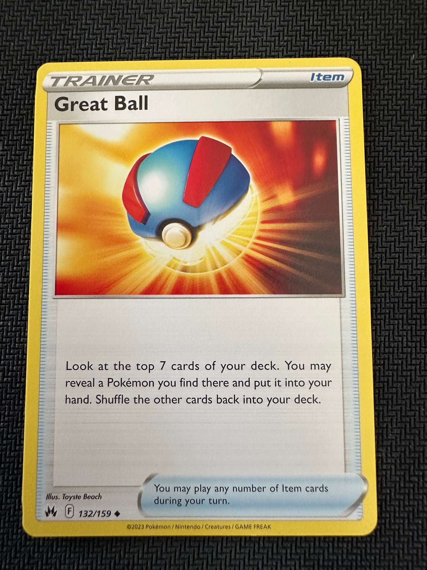 #132 Great Ball Crown Zenith Sun & Moon Pokemon