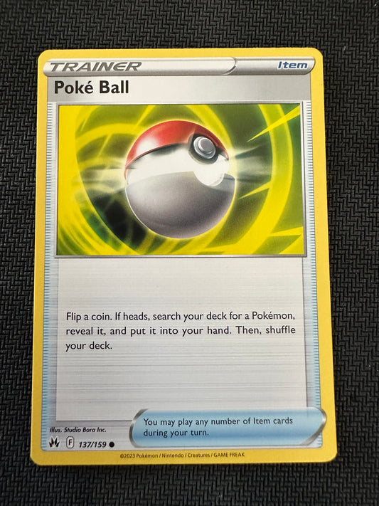 #137 Poke Ball Crown Zenith Sun & Moon Pokemon