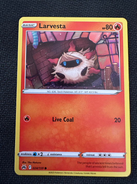 #24 Larvesta Crown Zenith Sun & Moon Pokemon