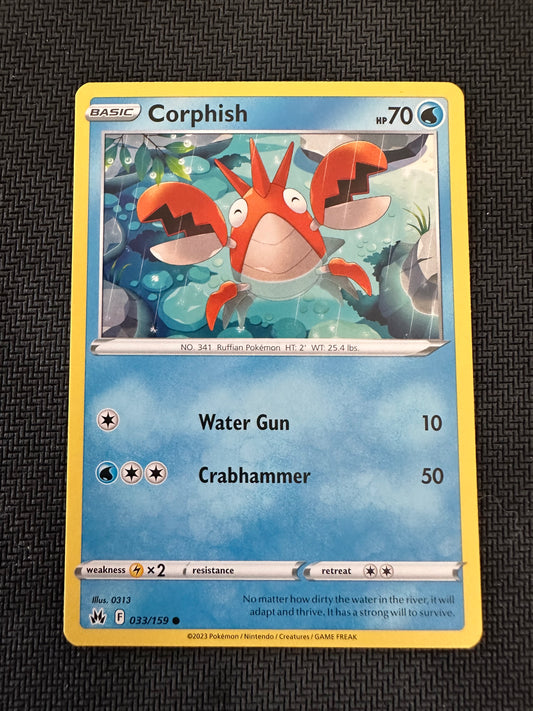 #33 Corphish Crown Zenith Sun & Moon Pokemon