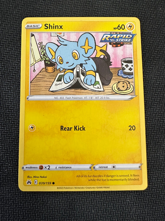 #39 Shinx Crown Zenith Sun & Moon Pokemon