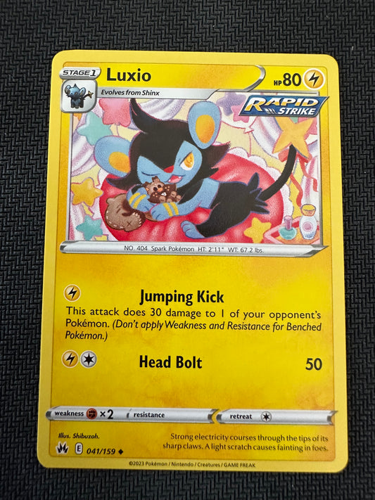 #41 Luxio Crown Zenith Sun & Moon Pokemon