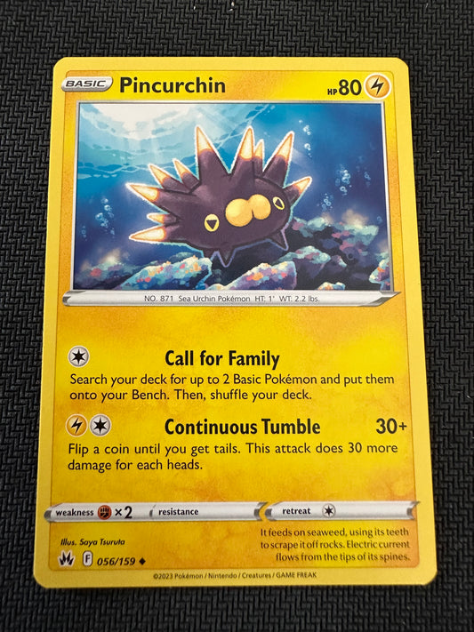 #56 Pincurchin Crown Zenith Sun & Moon Pokemon