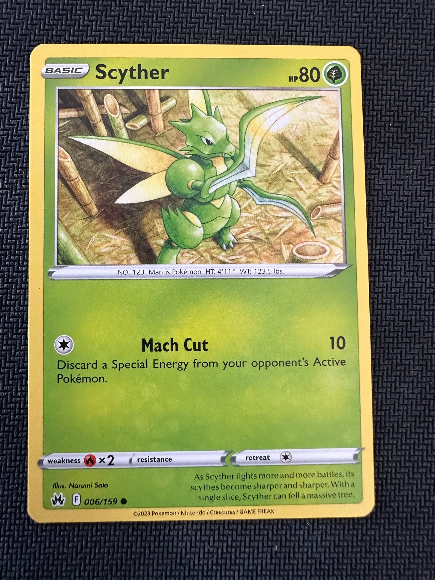 #6 Scyther Crown Zenith Sun & Moon Pokemon