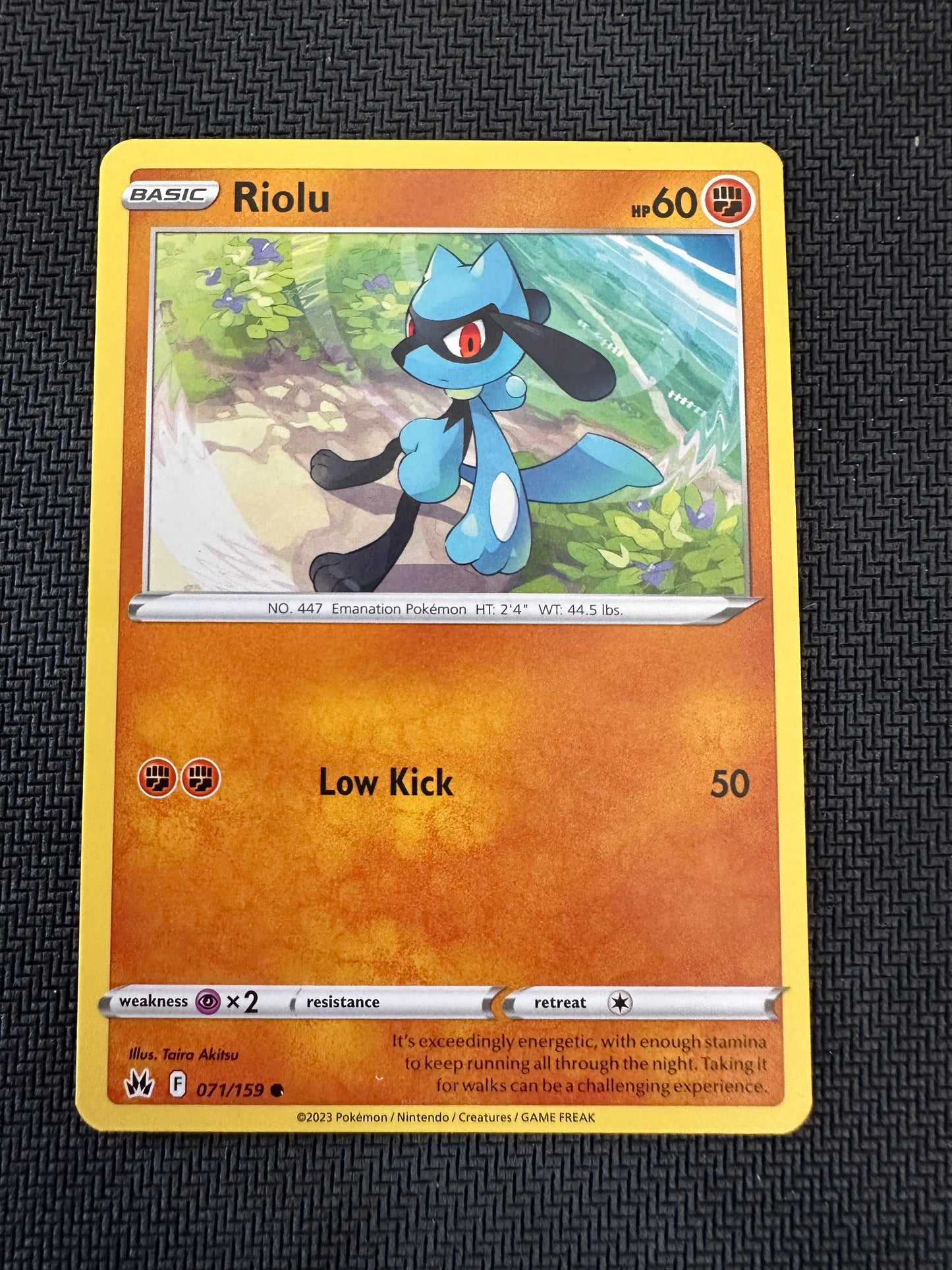 #71 Riolu Crown Zenith Sun & Moon Pokemon