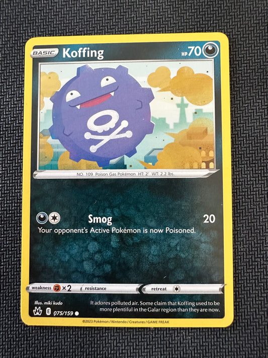 #75 Koffing Crown Zenith Sun & Moon Pokemon