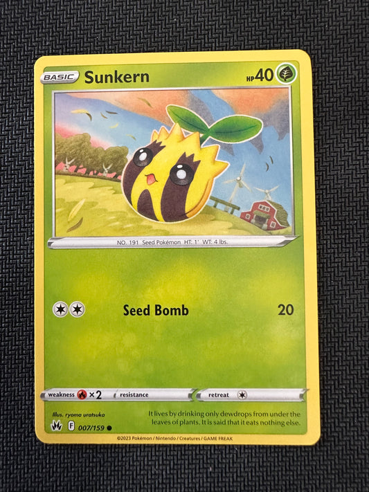 #7 Sunkern Crown Zenith Sun & Moon Pokemon