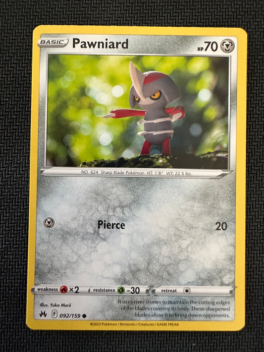 #92 Pawniard Crown Zenith Sun & Moon Pokemon