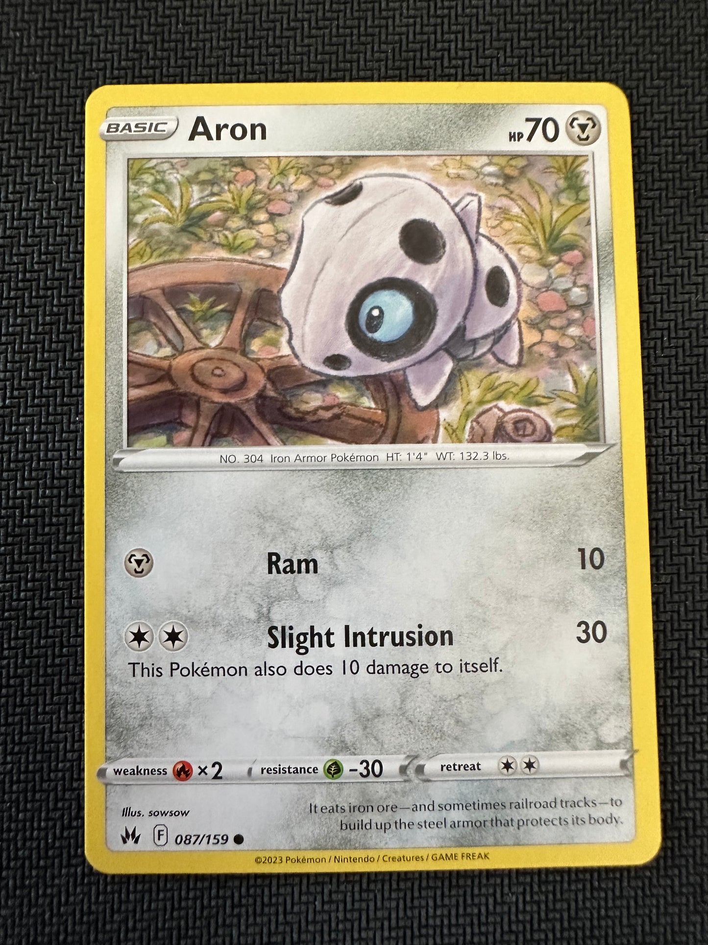 #87 Aron Crown Zenith Sun & Moon Pokemon