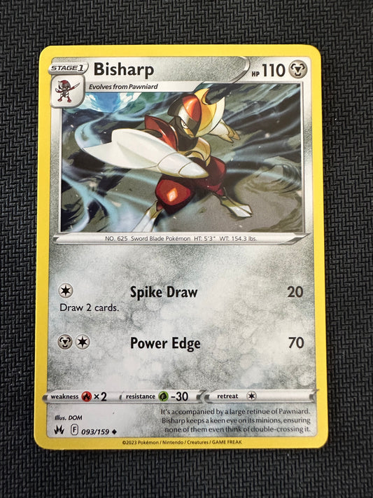 #93 Bisharp Crown Zenith Sun & Moon Pokemon