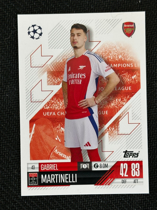 Gabriel Martinelli #43 Match Attax 24/25