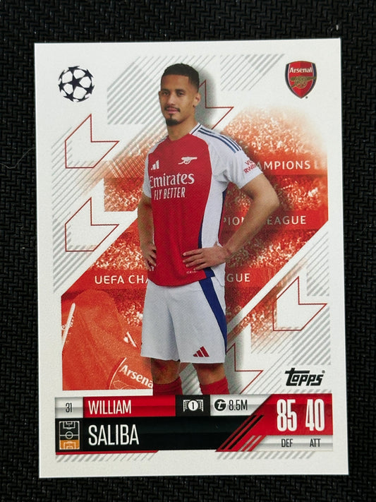 William Saliba #31 Match Attax 24/25