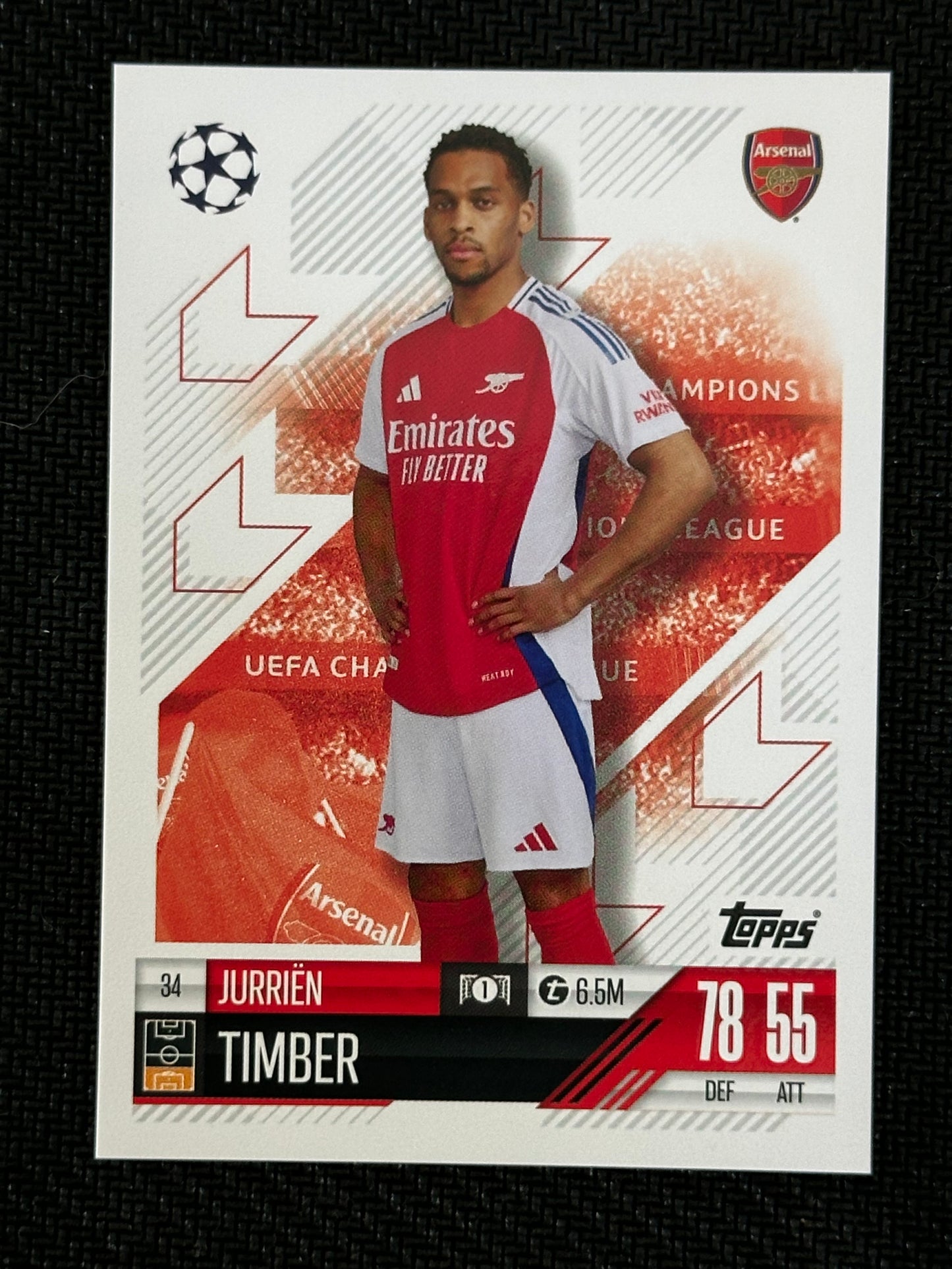 Jurrien Timber #34 Match Attax 24/25