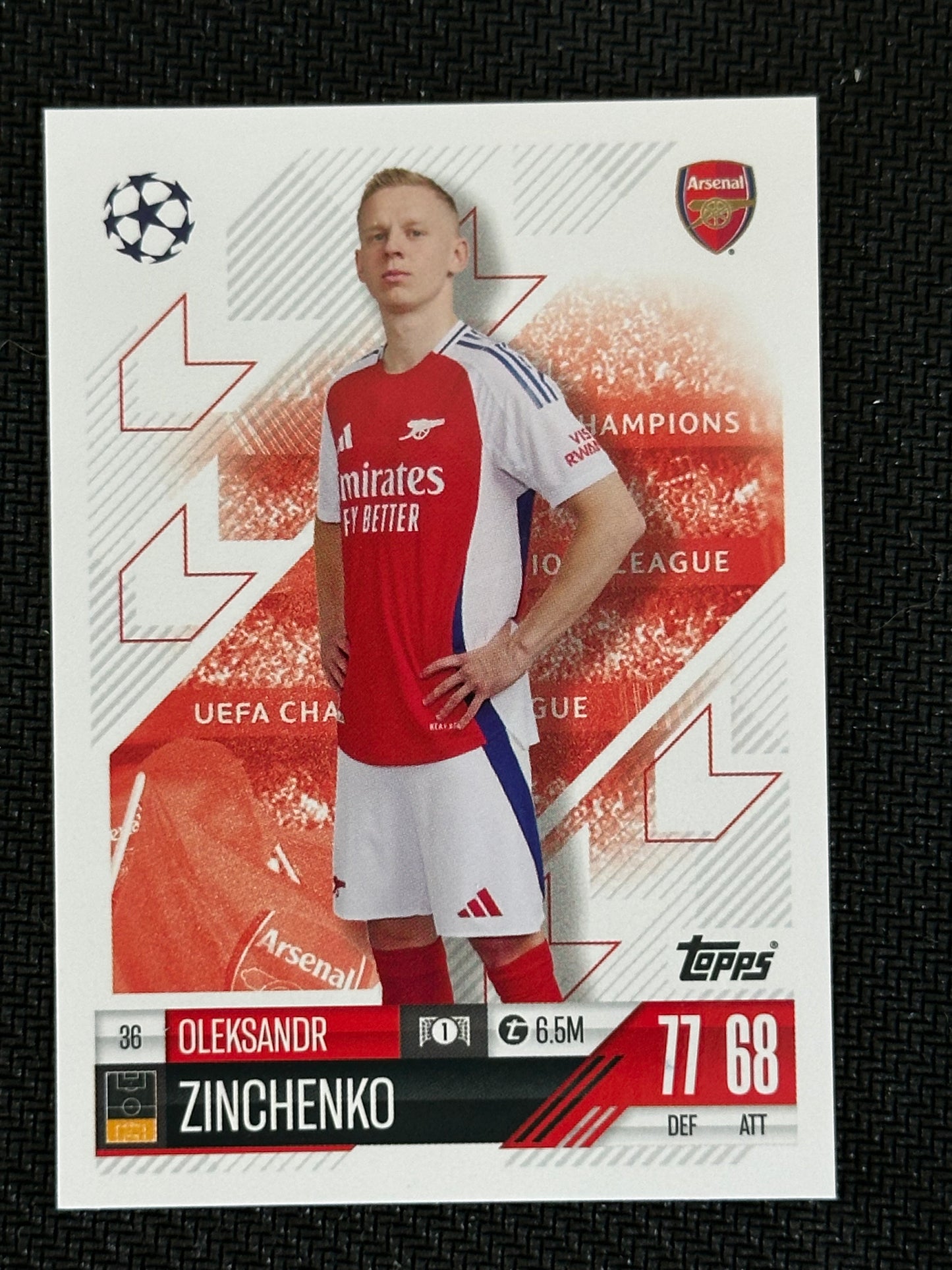 Oleksandr Zinchenko #36 Match Attax 24/25