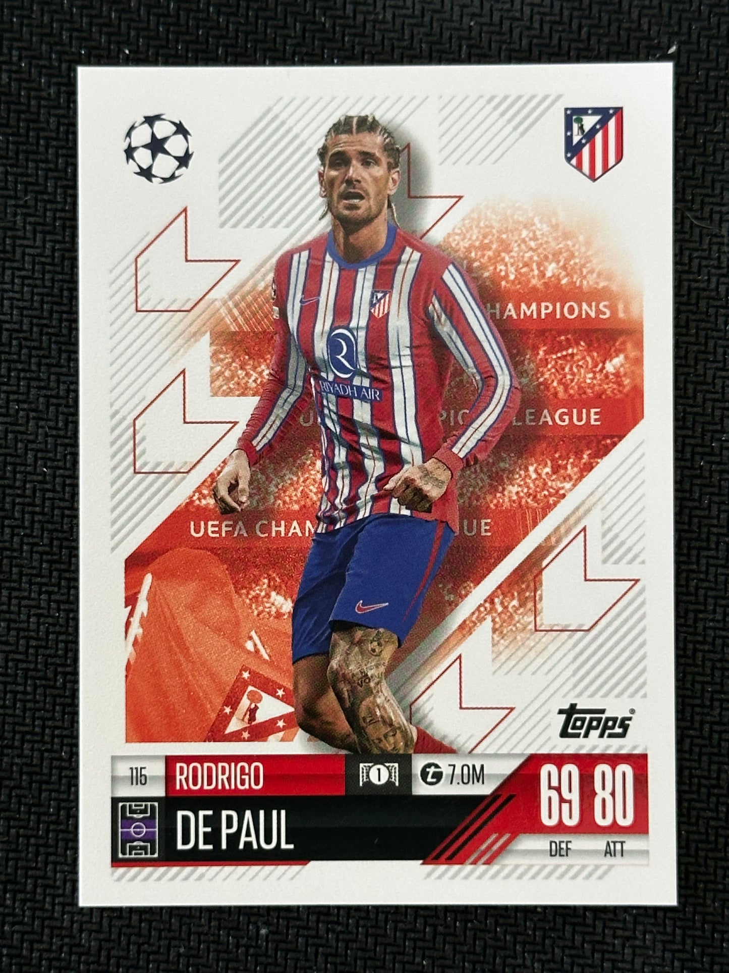 Rodrigo De Paul #115 Match Attax 24/25