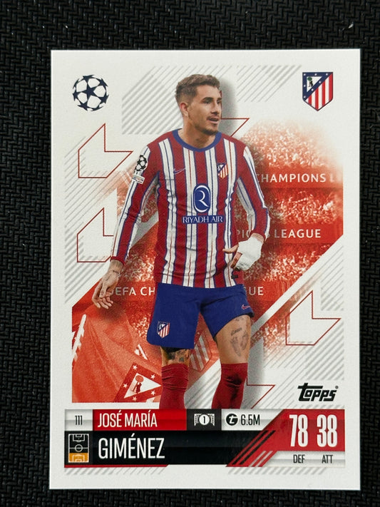 Jose Maria Gimenez #111 Match Attax 24/25