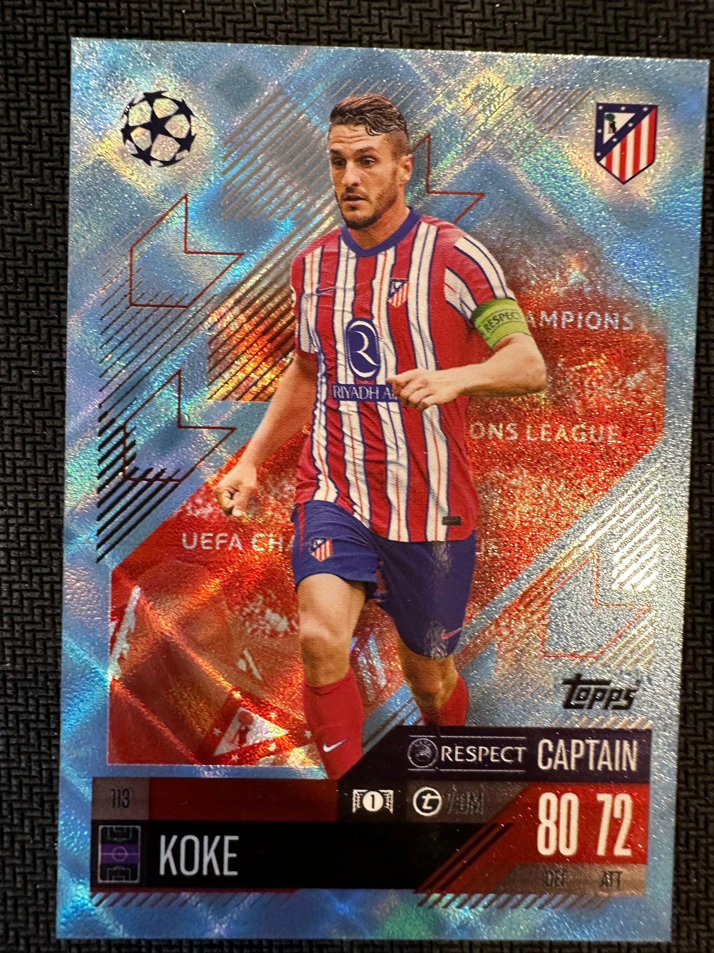 Koke Captain #113 Match Attax 24/25