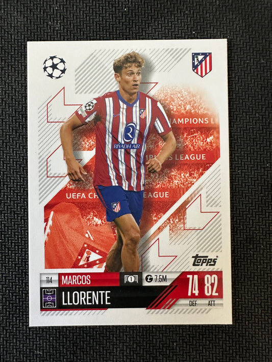 Marcus Llorente #114 Match Attax 24/25