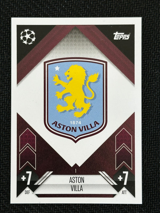 Aston Villa  Team Badge #1 Match Attax 24/25