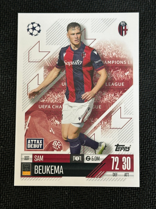 Sam Beukema #337 Match Attax 24/25