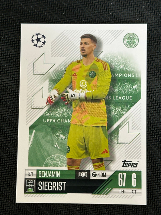 Benjamin Siegrist #371 Match Attax 24/25