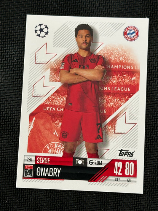 Serge Gnabry #220 Match Attax 24/25