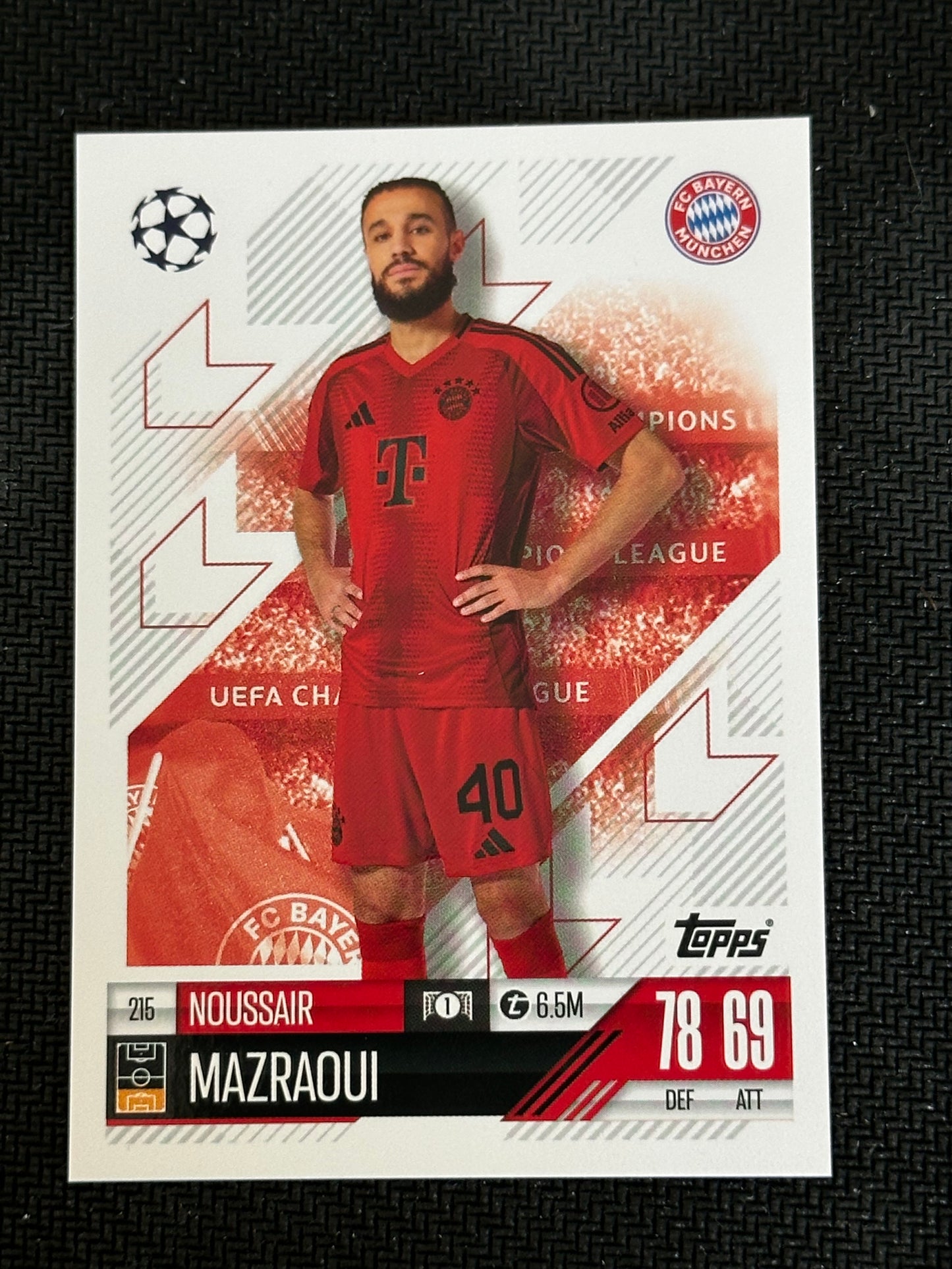 Noussair Mazraoui #215 Match Attax 24/25