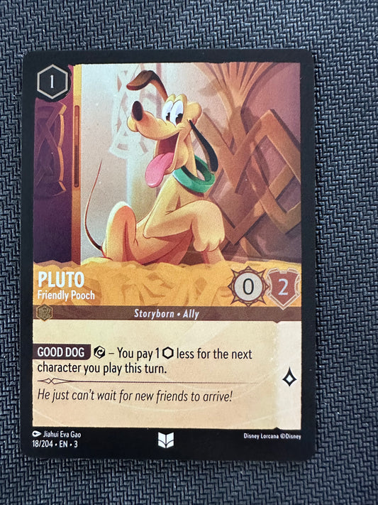 #18 Pluto Foil Disney Lorcana Into the Inklands