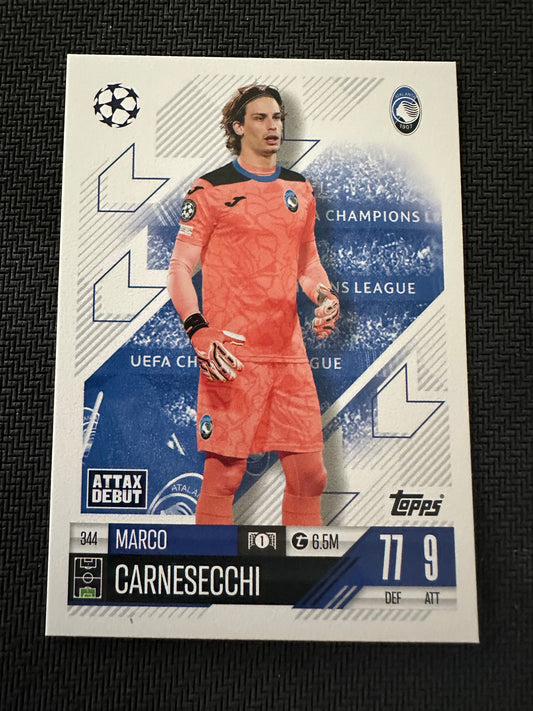 Marco Carnesecchi #344 Match Attax 24/25