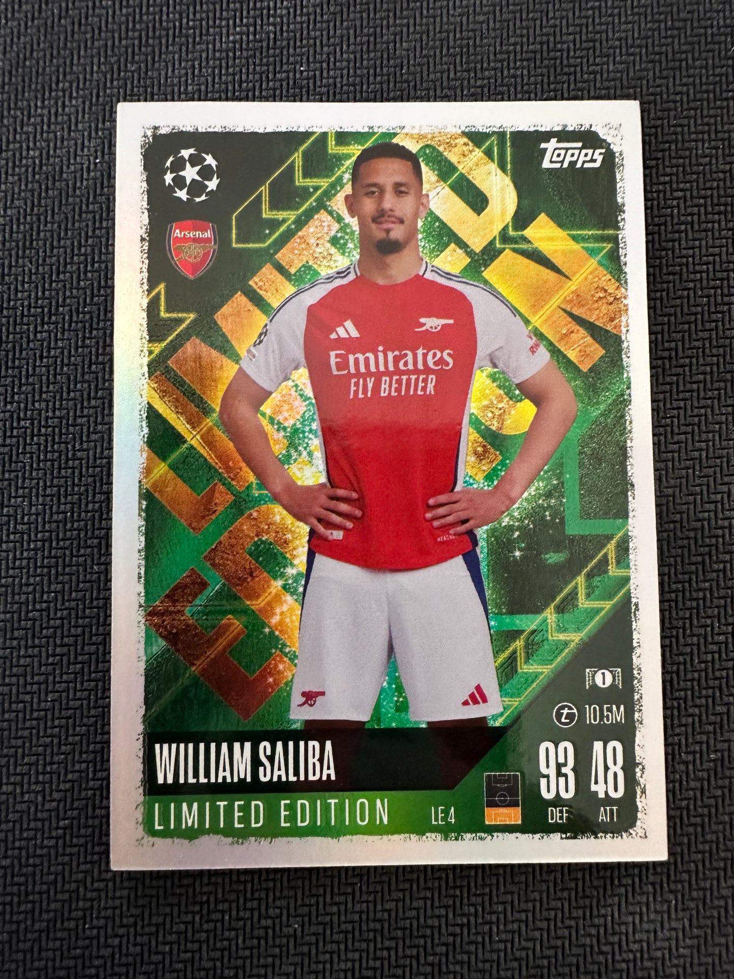 William Saliba #LE4 Match Attax 24/25