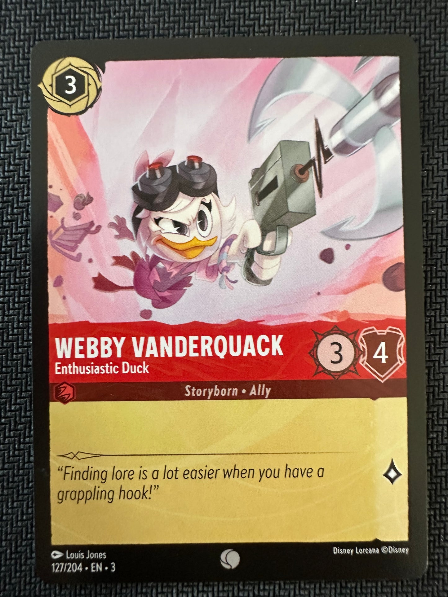 #127 Webby Vanderquack Disney Lorcana Into the Inklands