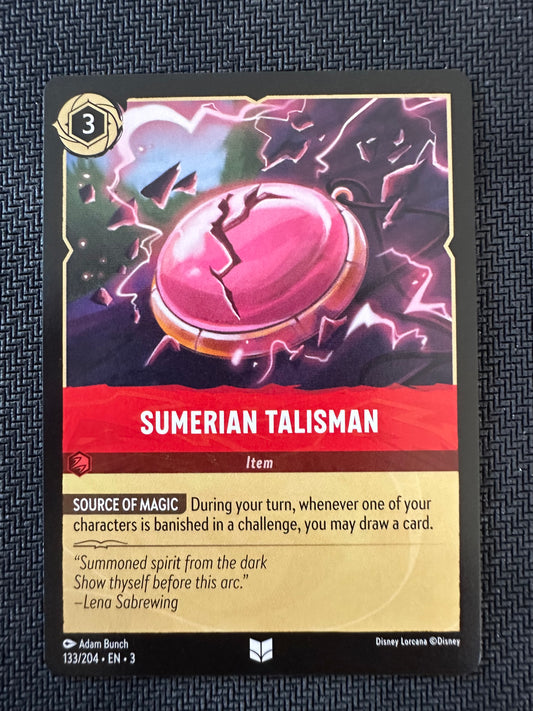 #133 Sumerian Talisman Disney Lorcana Into the Inklands