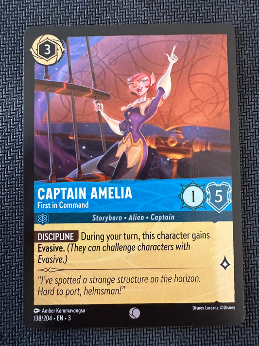 #138 Captain Amelia Disney Lorcana Into the Inklands