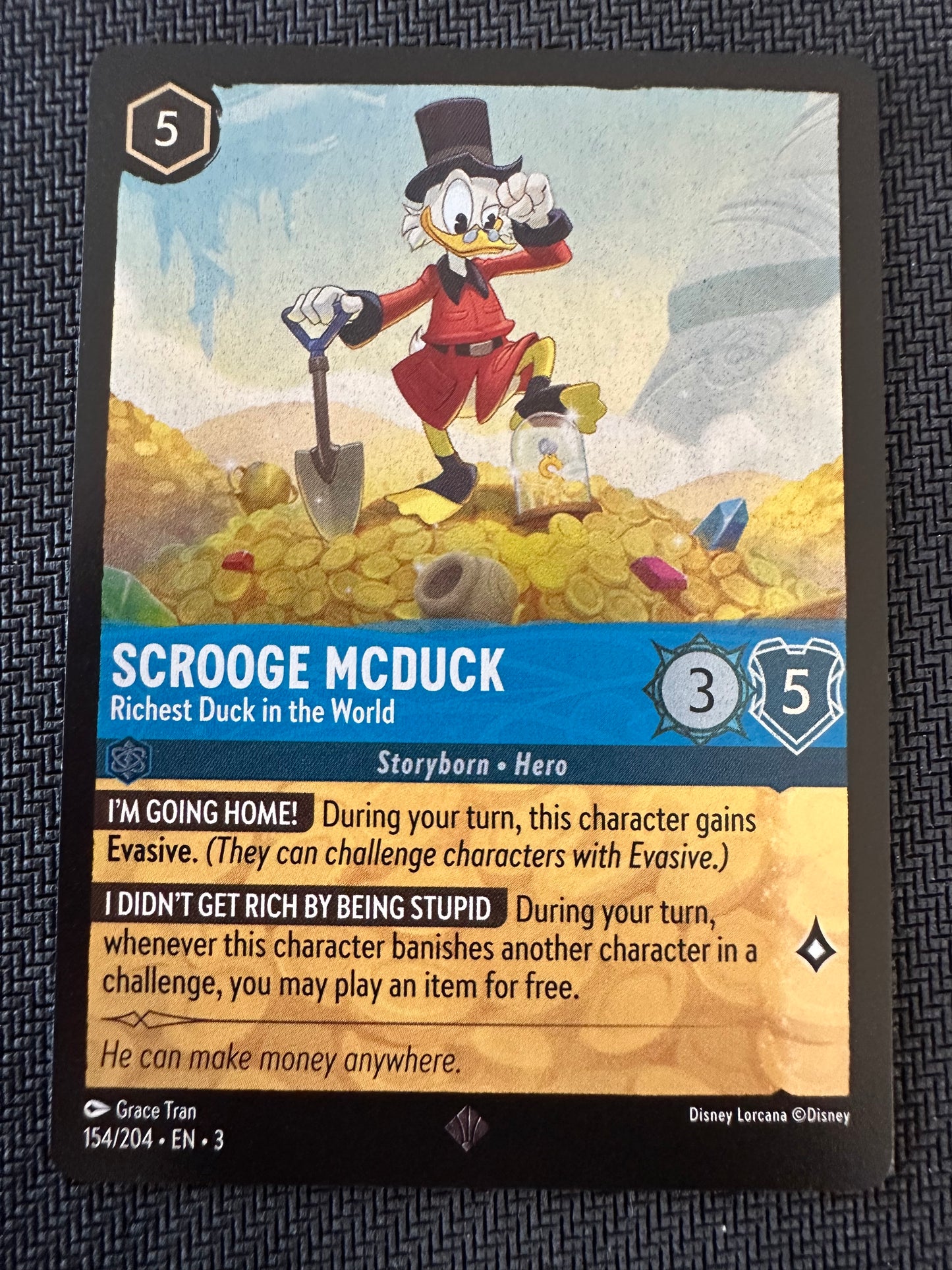 #154 Scrooge McDuck Foil Disney Lorcana Into the Inklands