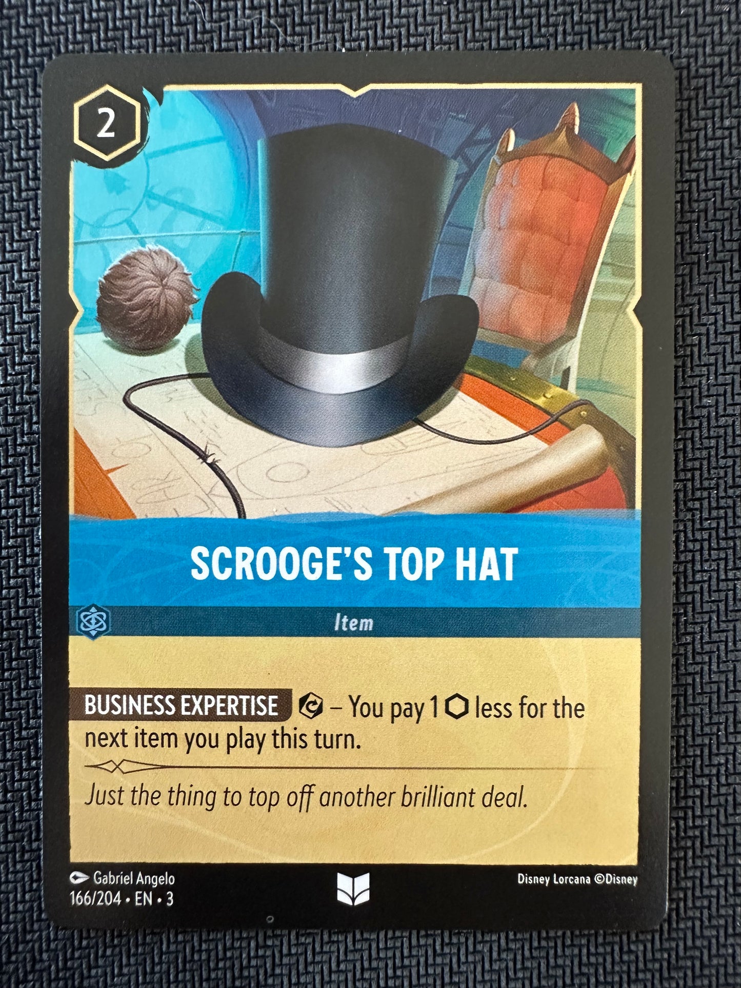 #166 Scrooge's Top Hat Disney Lorcana Into the Inklands