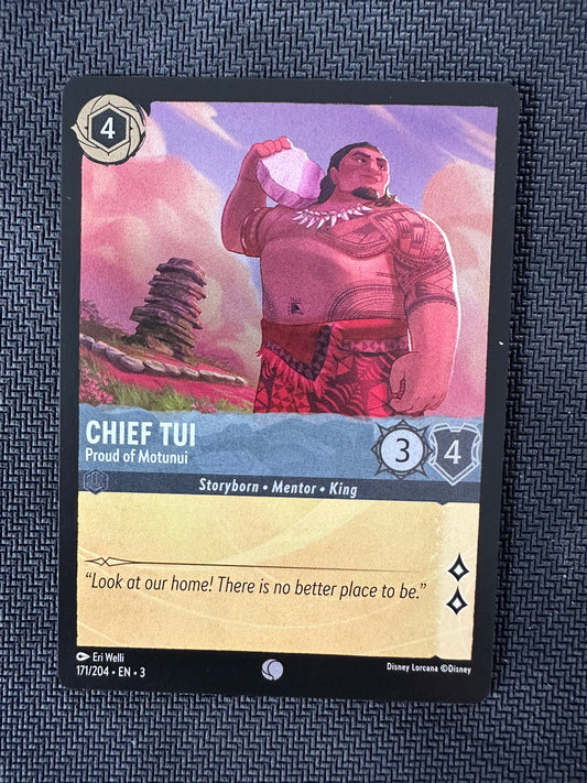 #171 Chief Tui Foil Disney Lorcana Into the Inklands