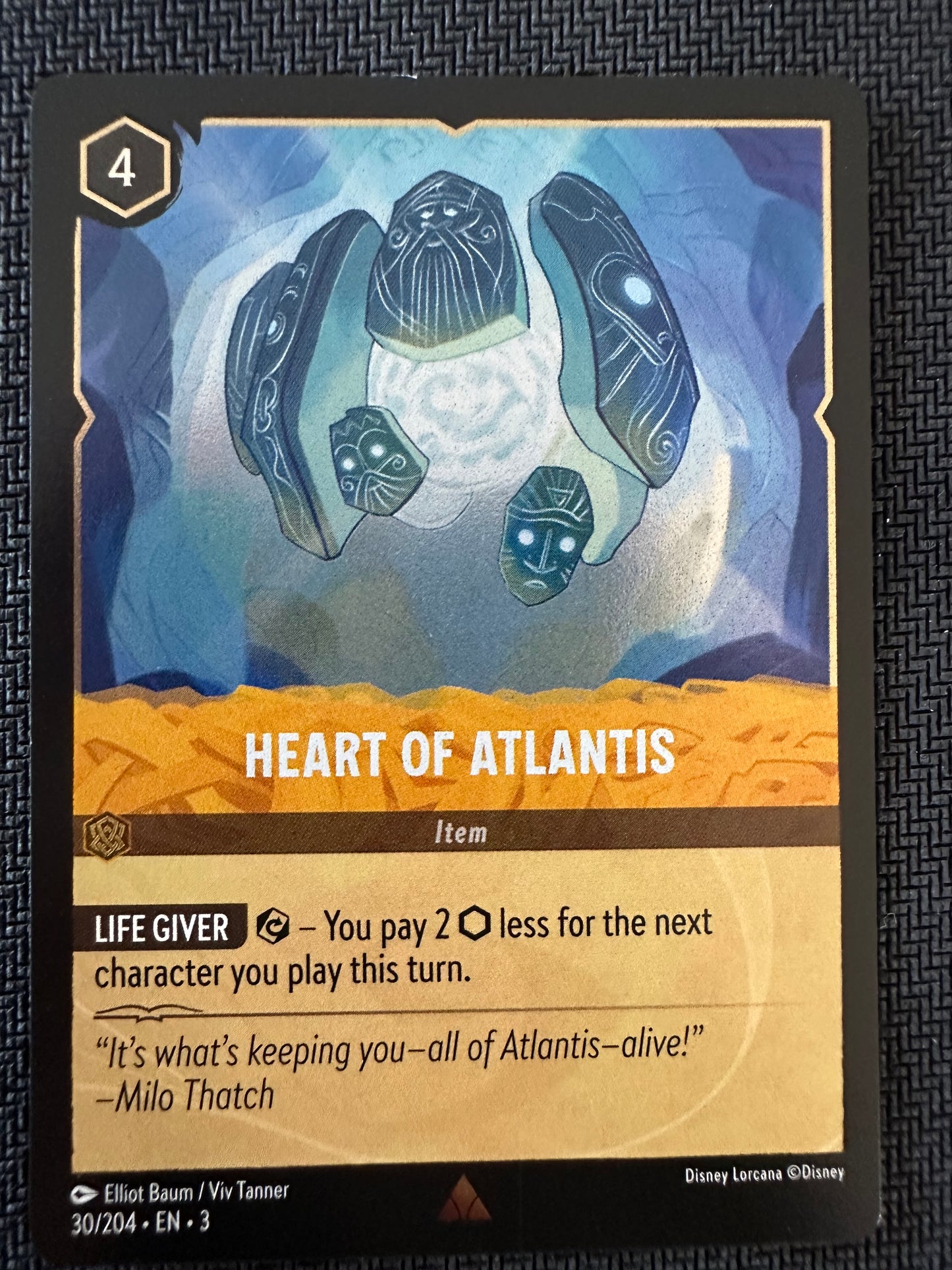 #30 Heart of Atlantis Foil Disney Lorcana Into the Inklands