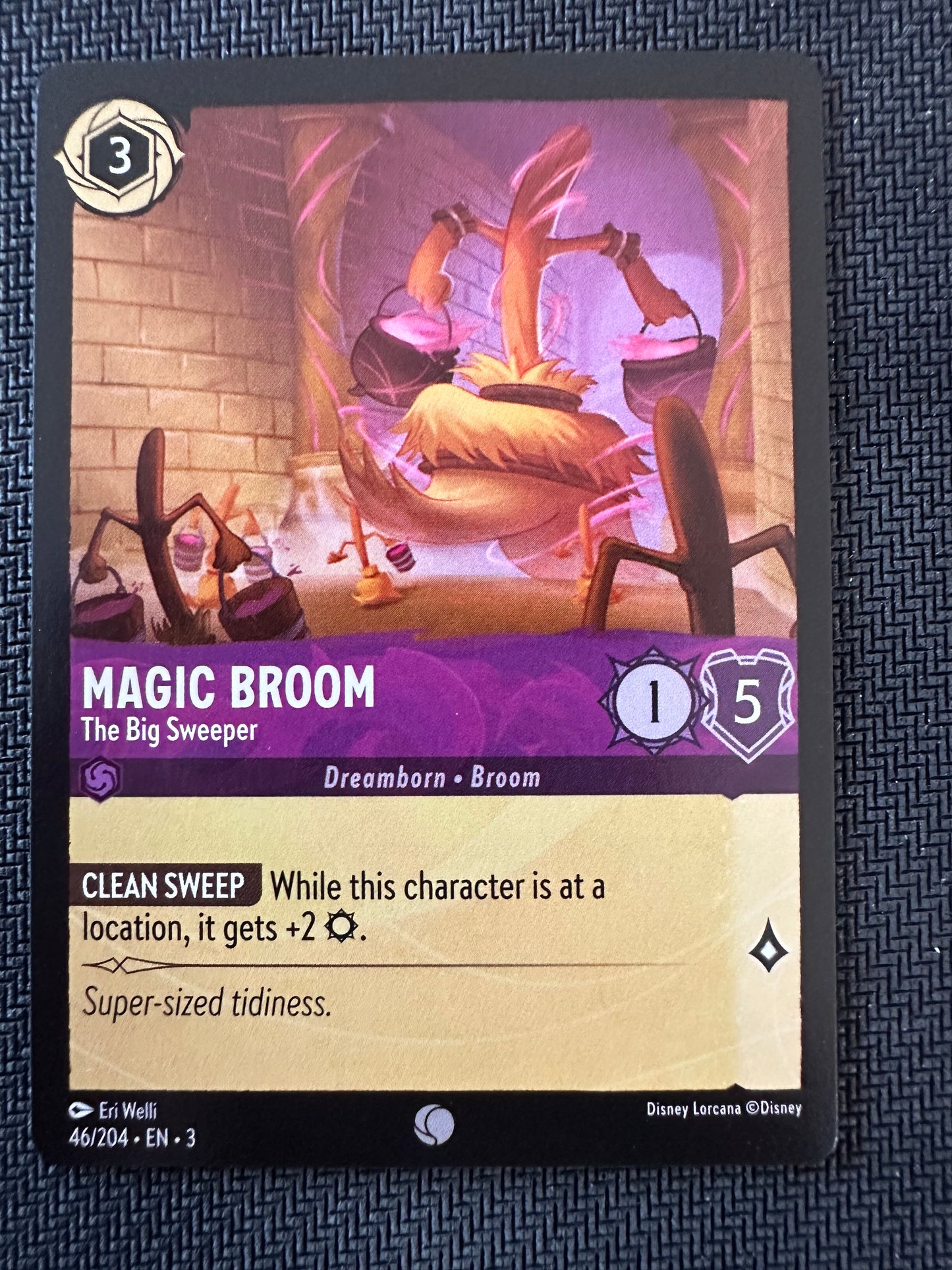 #45 Magic Broom Disney Lorcana Into the Inklands