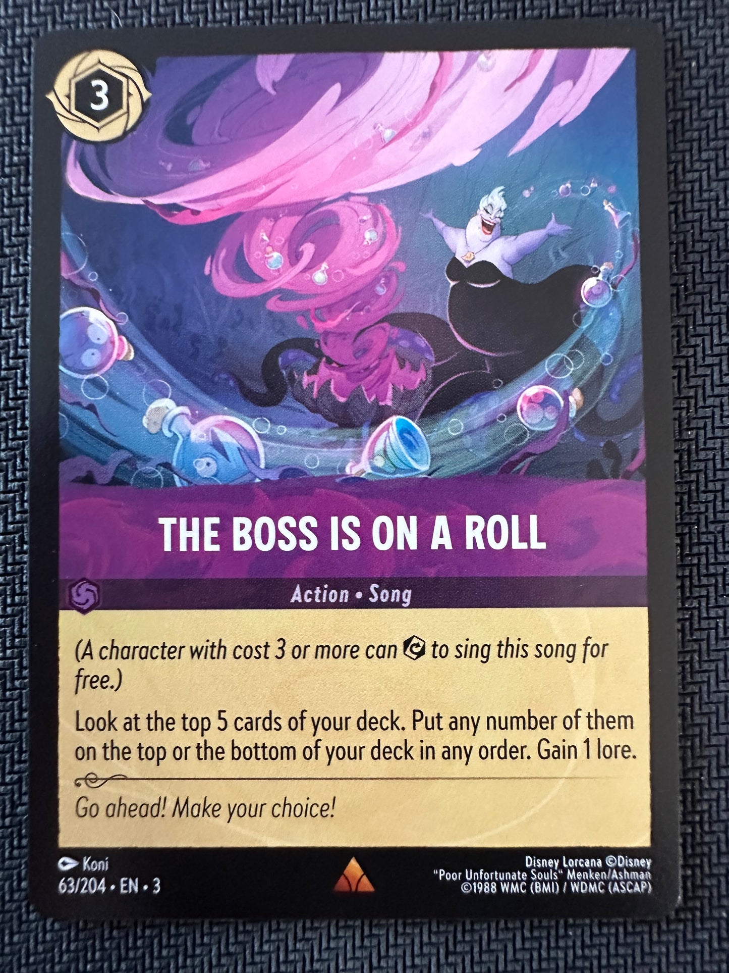 #63 The Boss is on a roll Disney Lorcana Into the Inklands