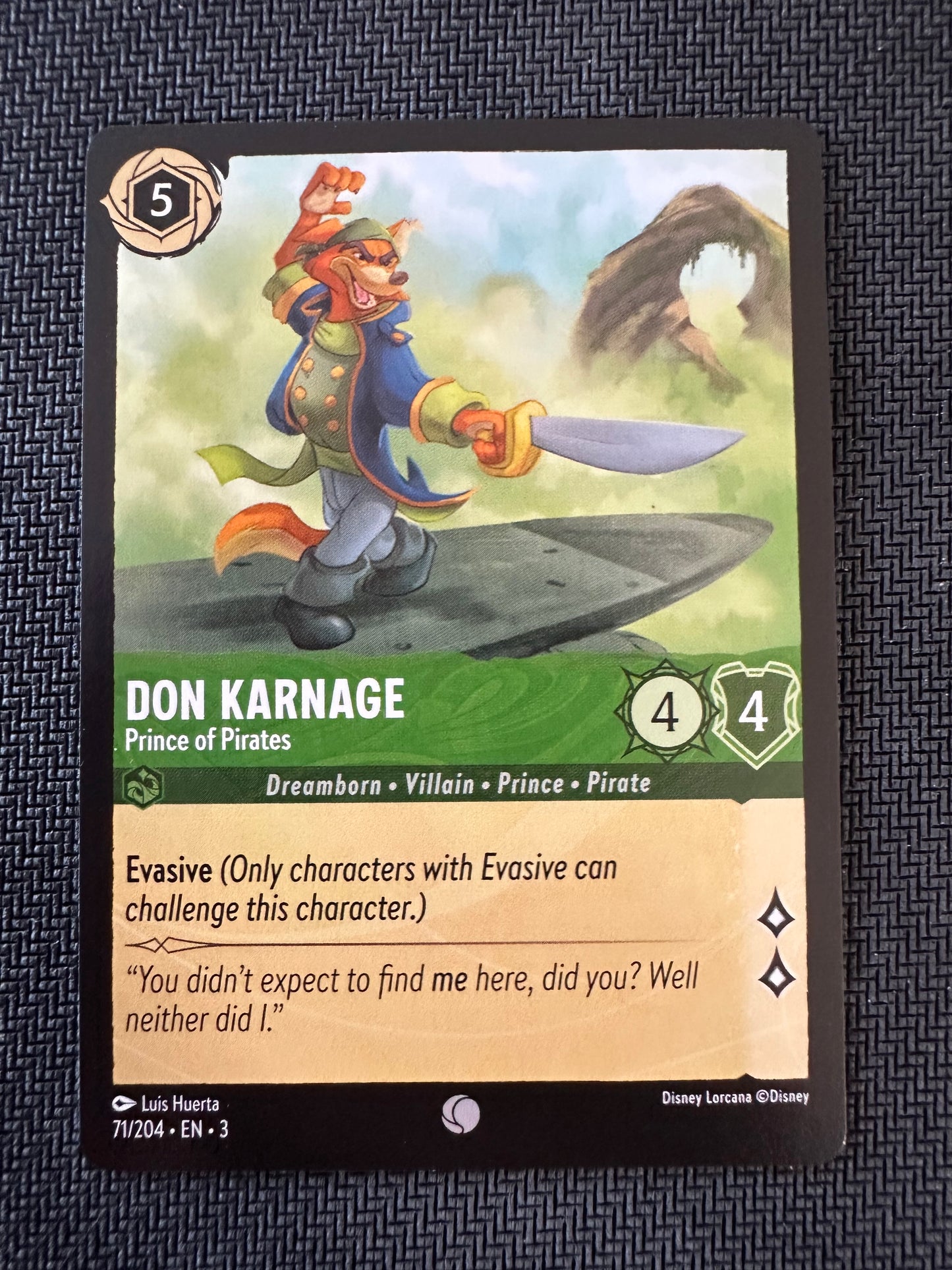 #71 Don Karnage Disney Lorcana Into the Inklands