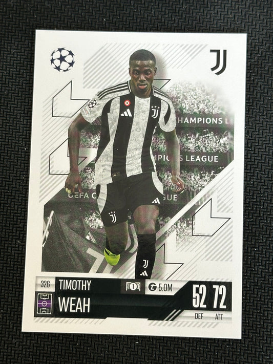 Timothy Weah #326 Match Attax 24/25